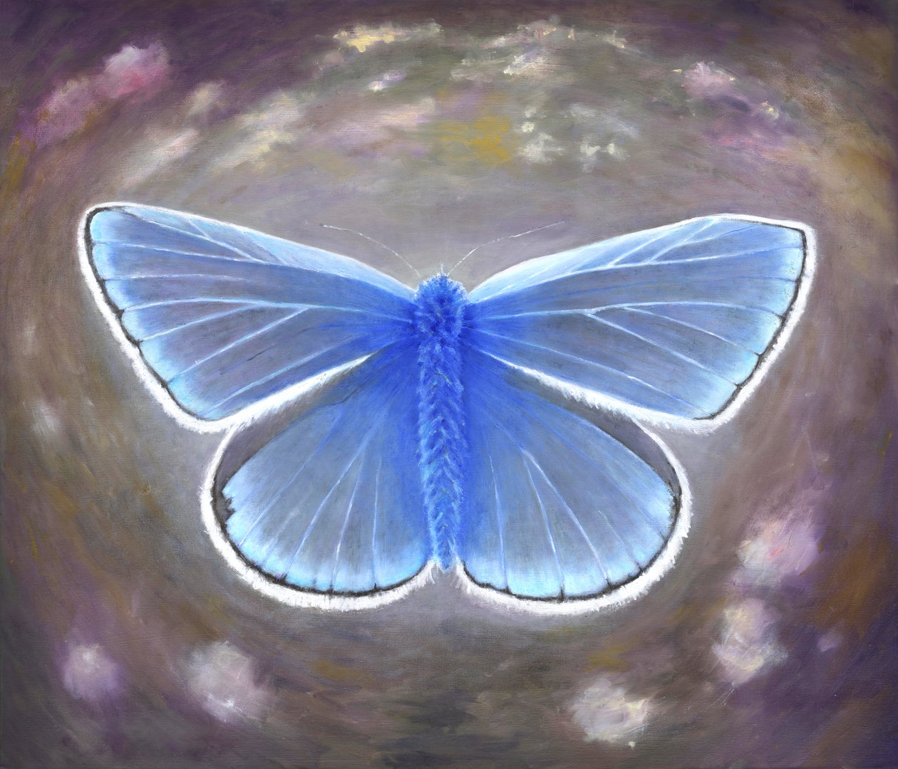 Uvanlig blå, 2015, av Helen White