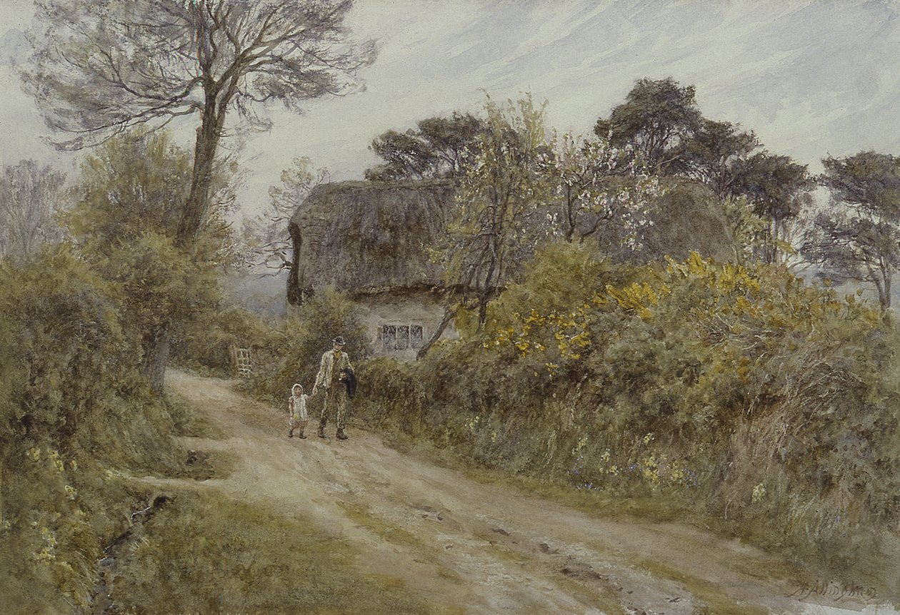 En hytte på Isle of Wight av Helen Allingham