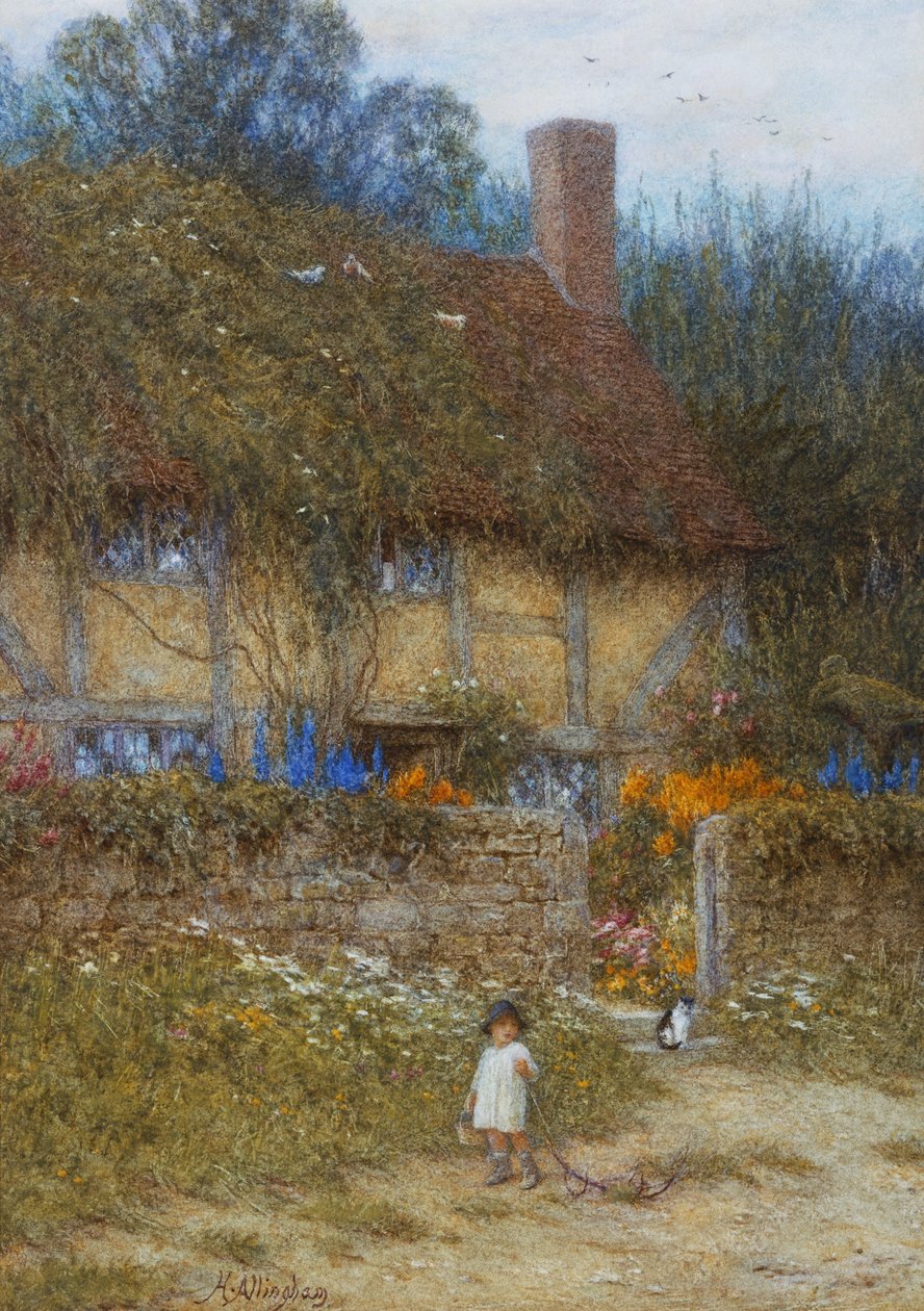En hytte nær Godalming, Surrey av Helen Allingham