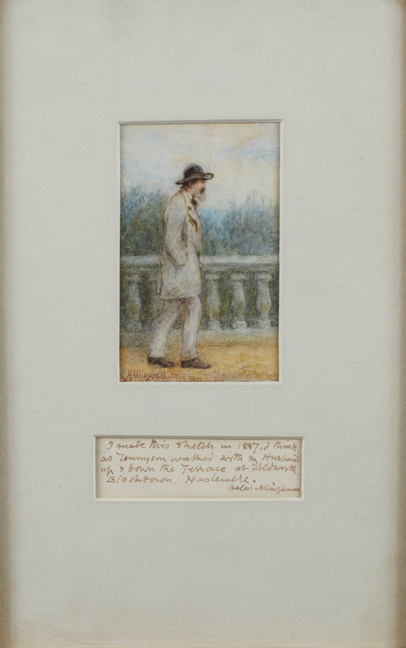 Alfred, Lord Tennyson i sin hage av Helen Allingham