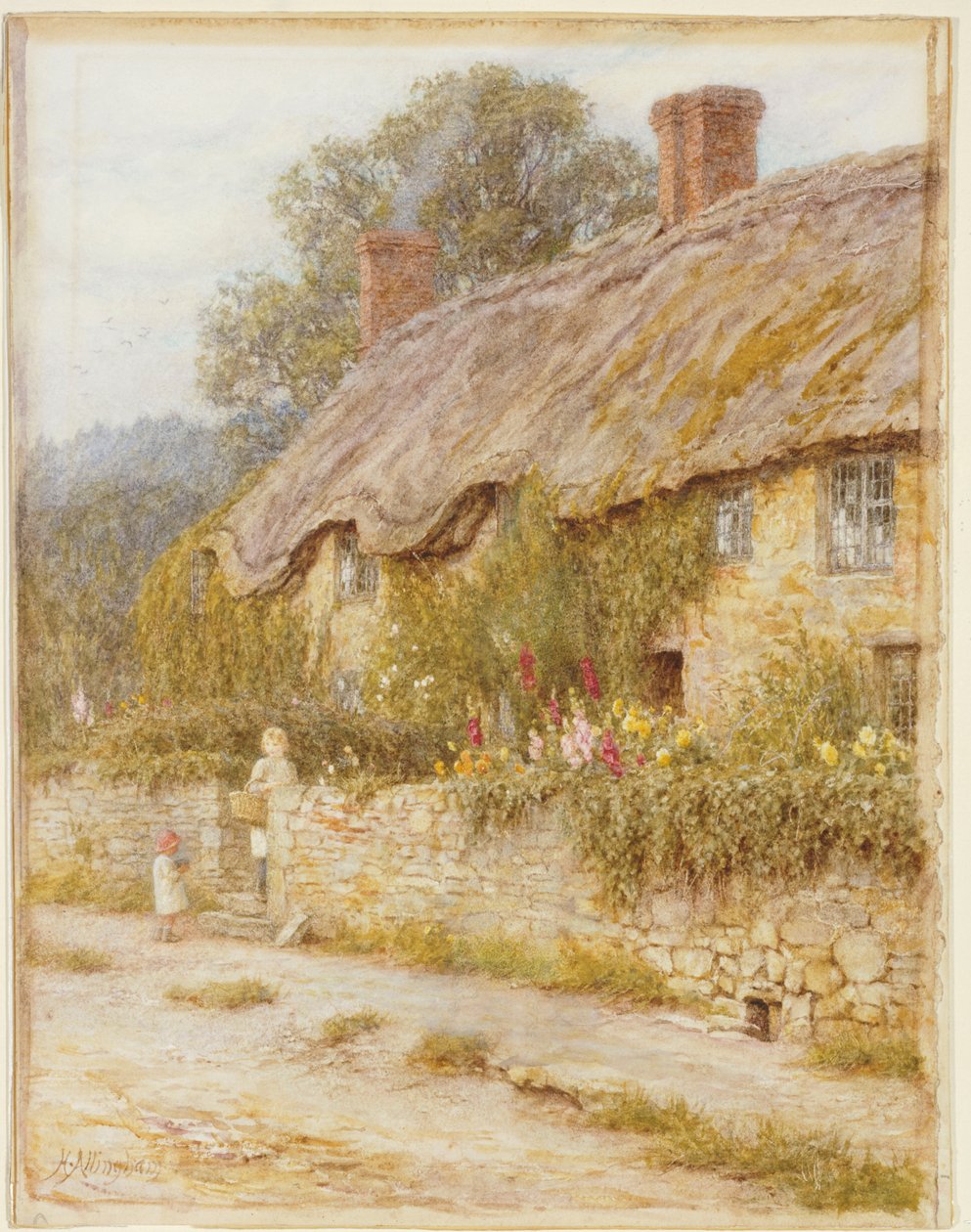 Hytte nær Wells, Somerset av Helen Allingham