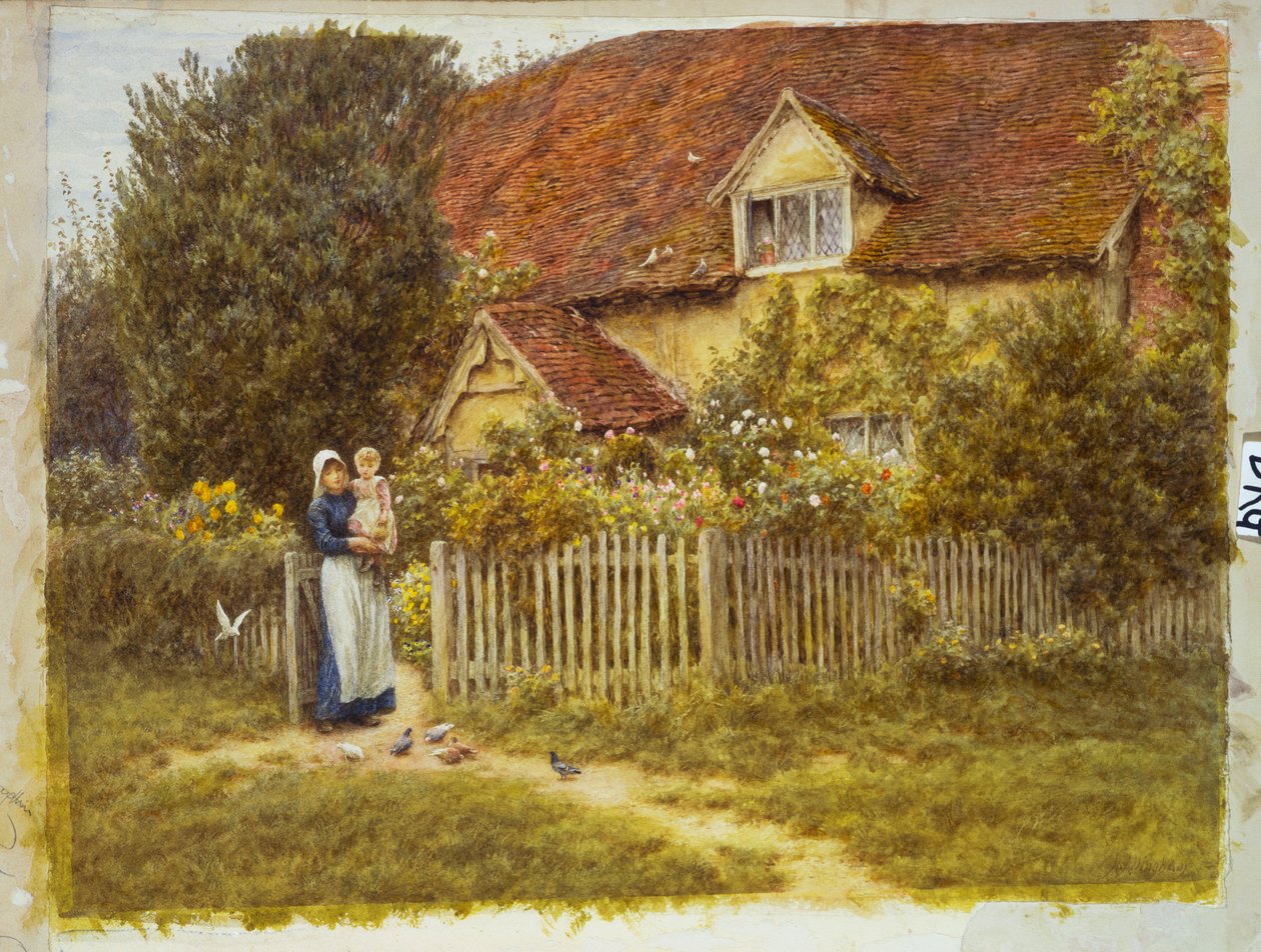 East End Farm, Moss Lane, Pinner av Helen Allingham