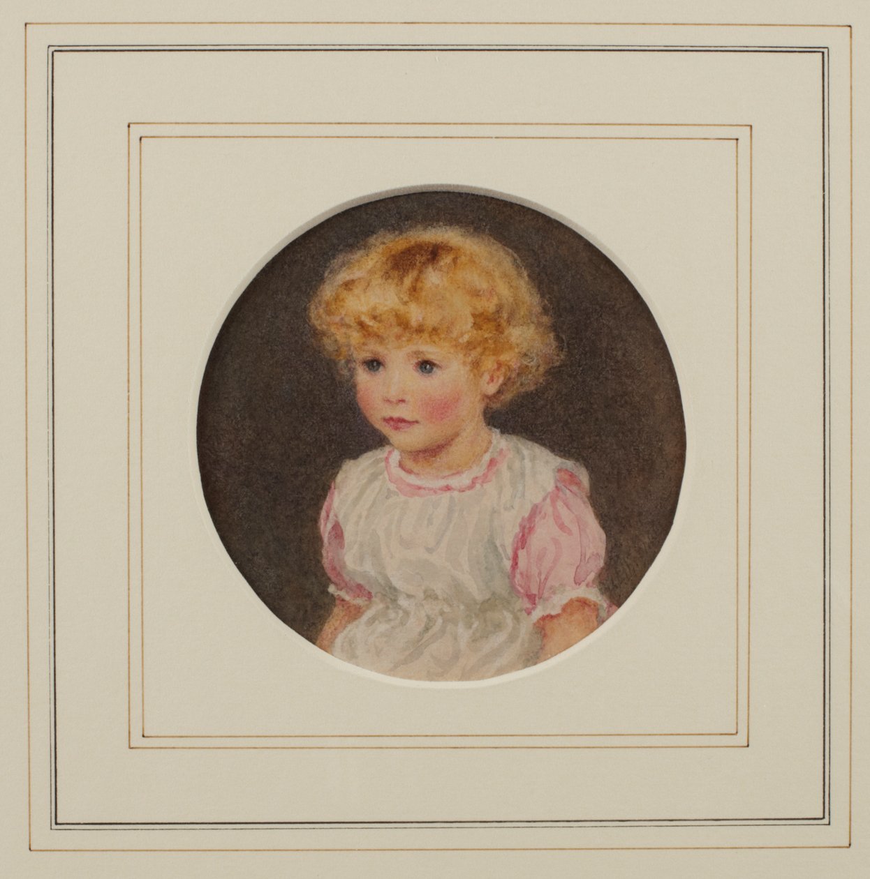 Henry Allingham, 3 år (akvarell på papir) av Helen Allingham