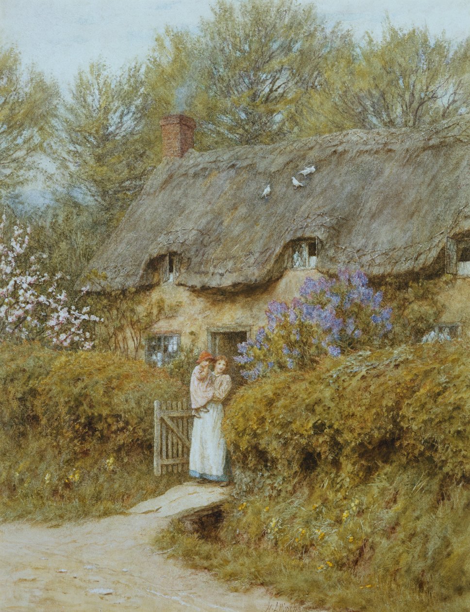 Nær Freshwater, Isle of Wight av Helen Allingham