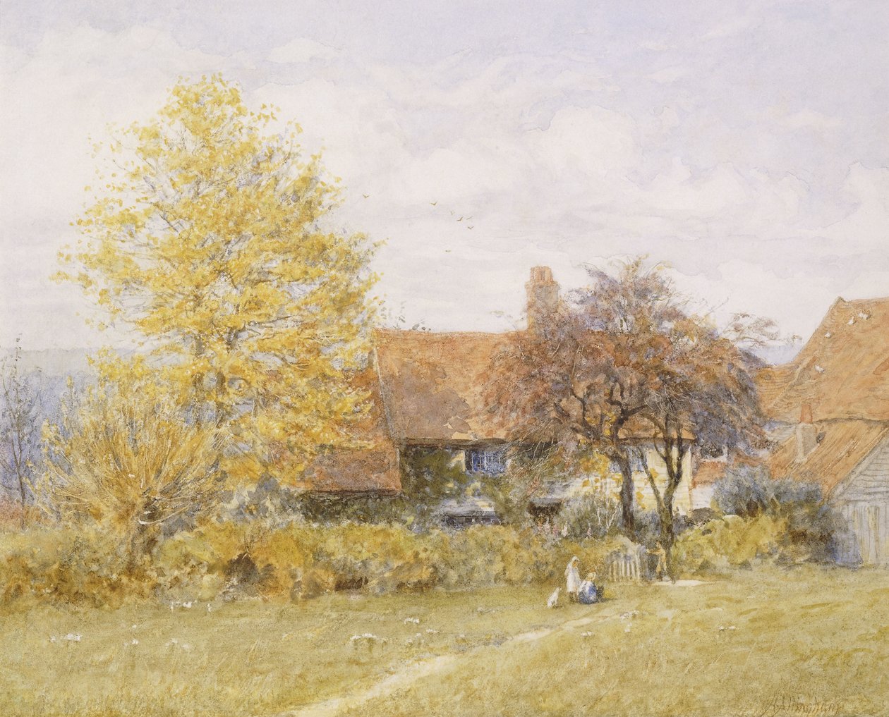 Old Wyldes Farm, Hampstead, av Helen Allingham