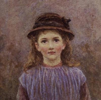 Portrett av en ung jente av Helen Allingham