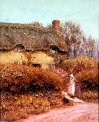 Hytteporten av Helen Allingham