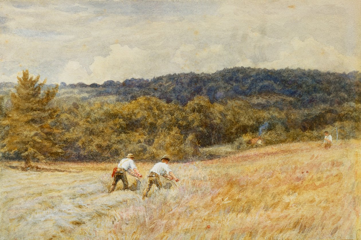 The Reapers (akvarell på papir) av Helen Allingham