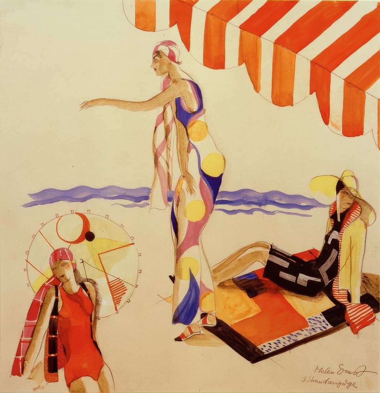 Strandklær rundt 1928 av Helen Ernst