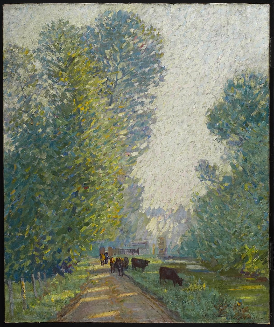 Landskap med kyr, ca. 1907 av Helen Galloway McNicholl