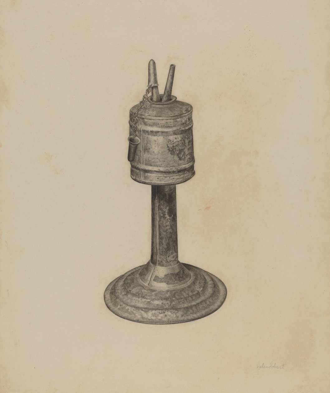 Kamphen lampe av Helen Hobart
