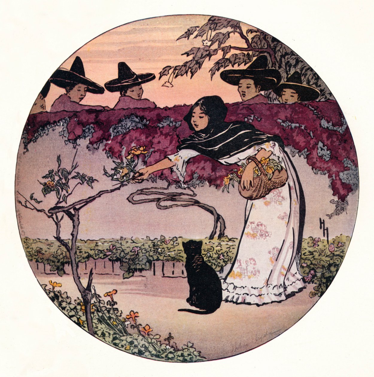 En meksikansk kokett, 1912 av Helen Hyde