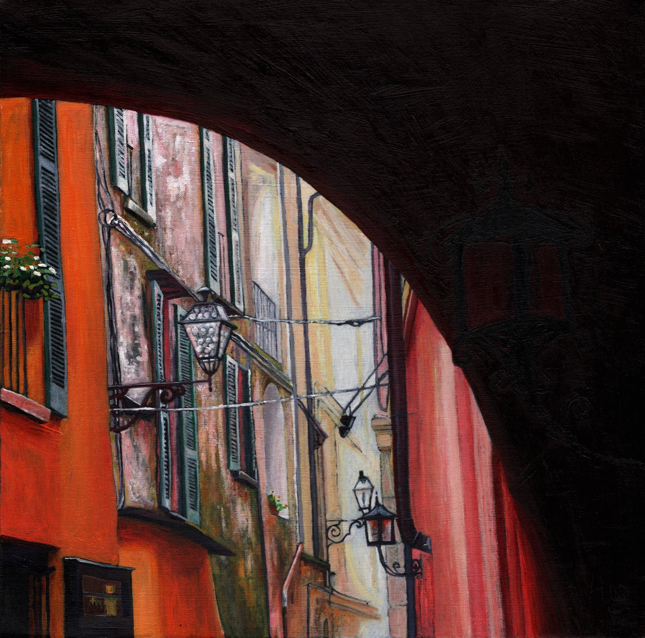 Menaggio-lykter, 2012, av Helen White