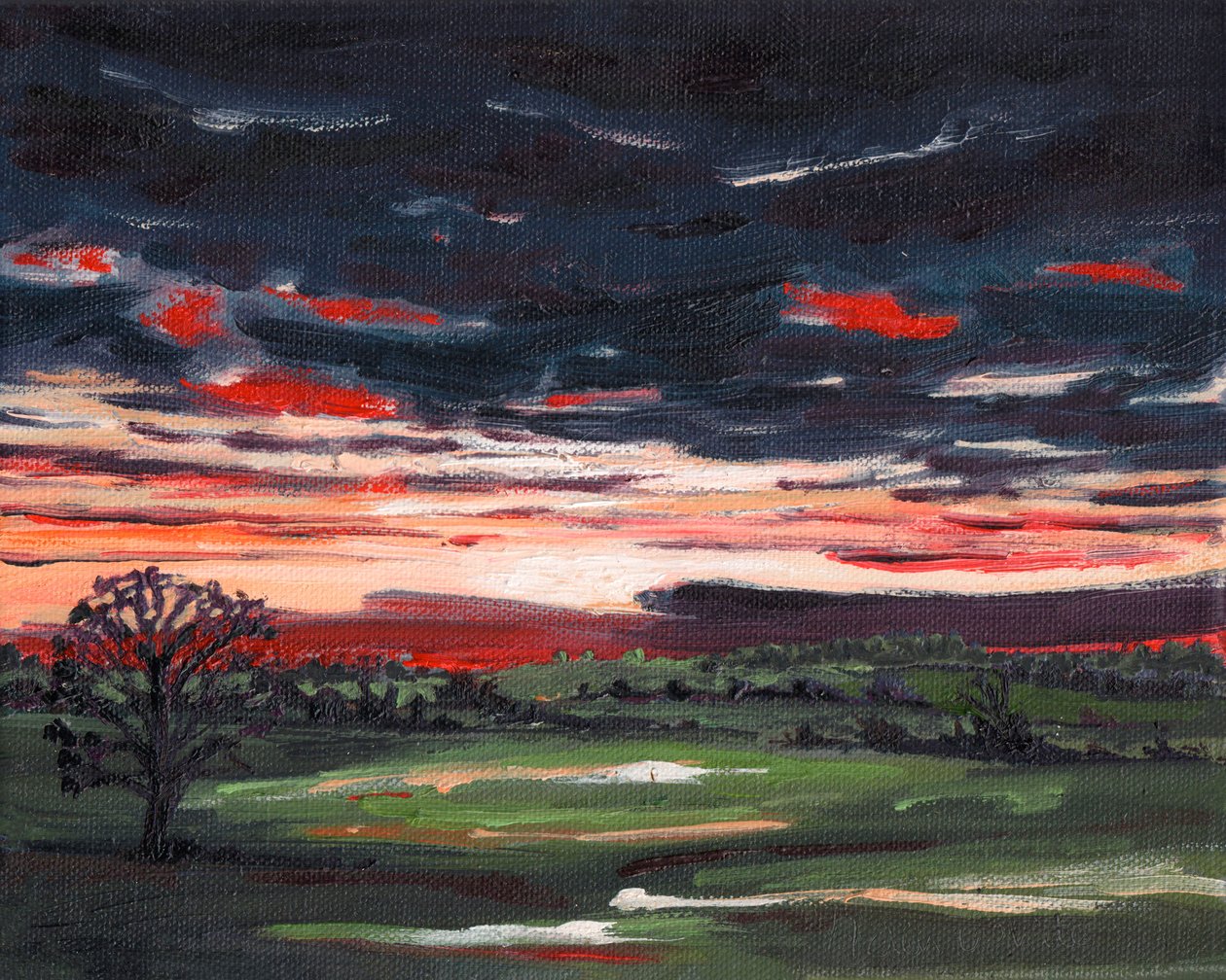 Vintersolnedgang, 2008 av Helen White