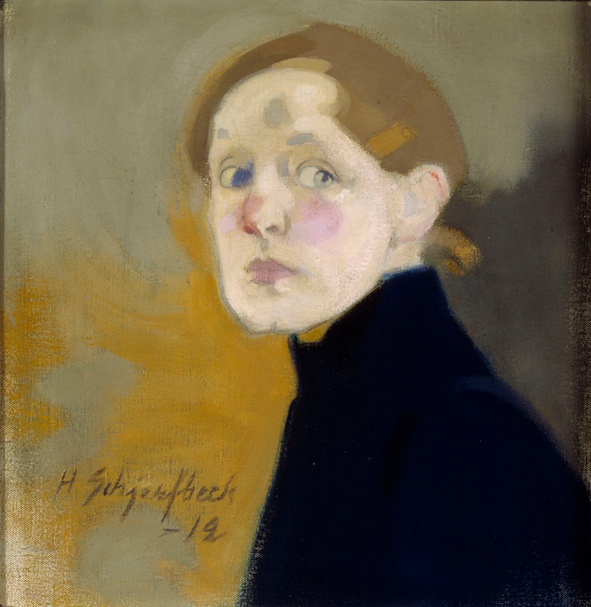Selvportrett av Helene Schjerfbeck