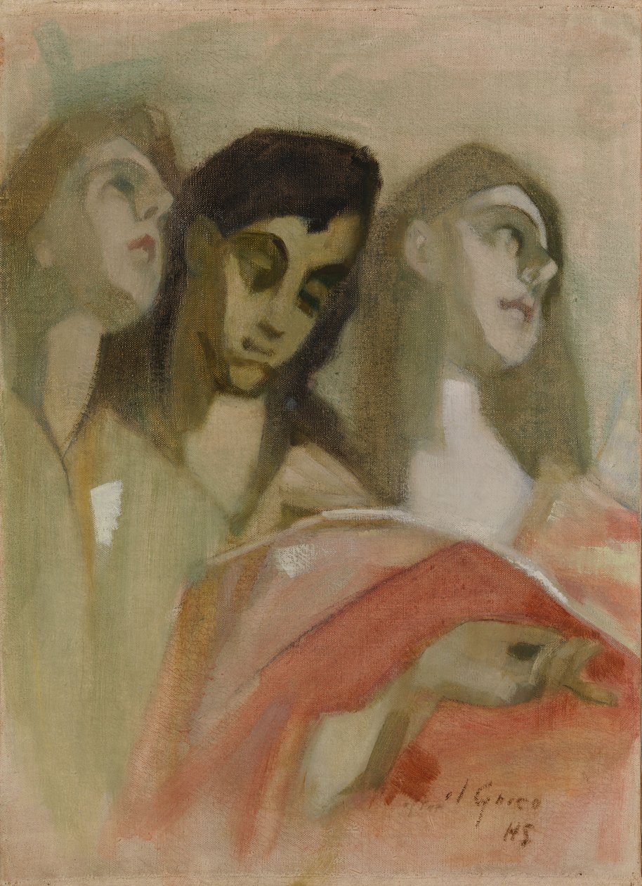 «Englefragment», etter El Greco av Helene Schjerfbeck