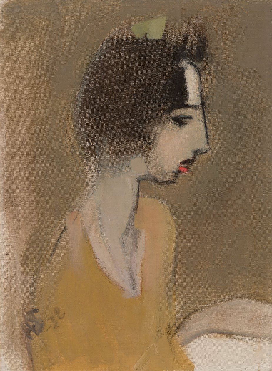 Profil av en kvinne (fra minnet) av Helene Schjerfbeck