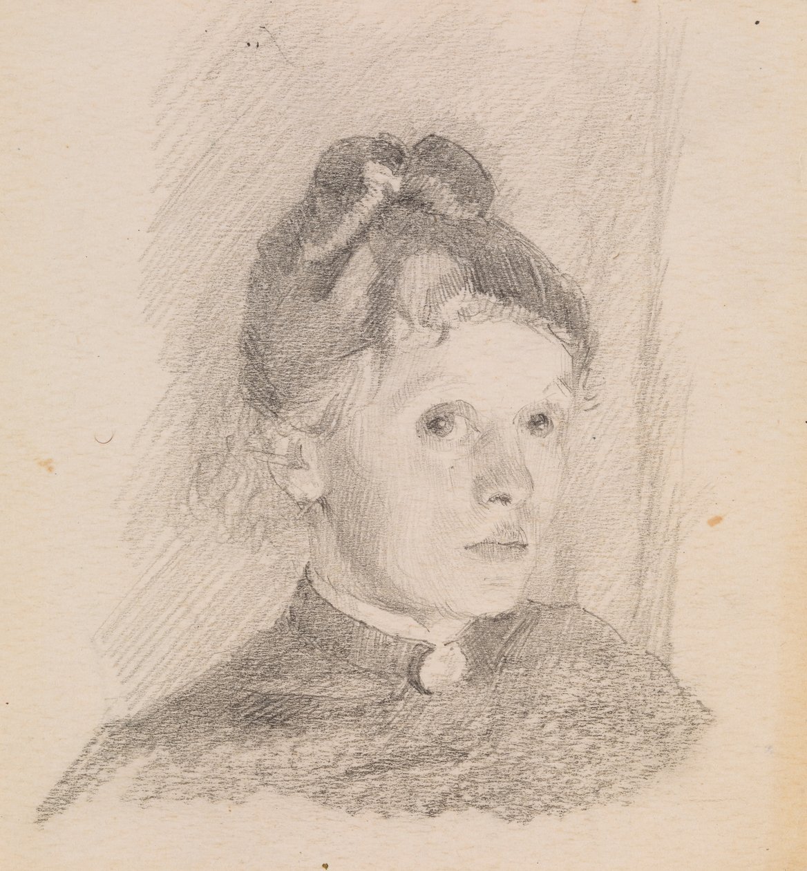 Selvportrett, 1880-1884. av Helene Schjerfbeck