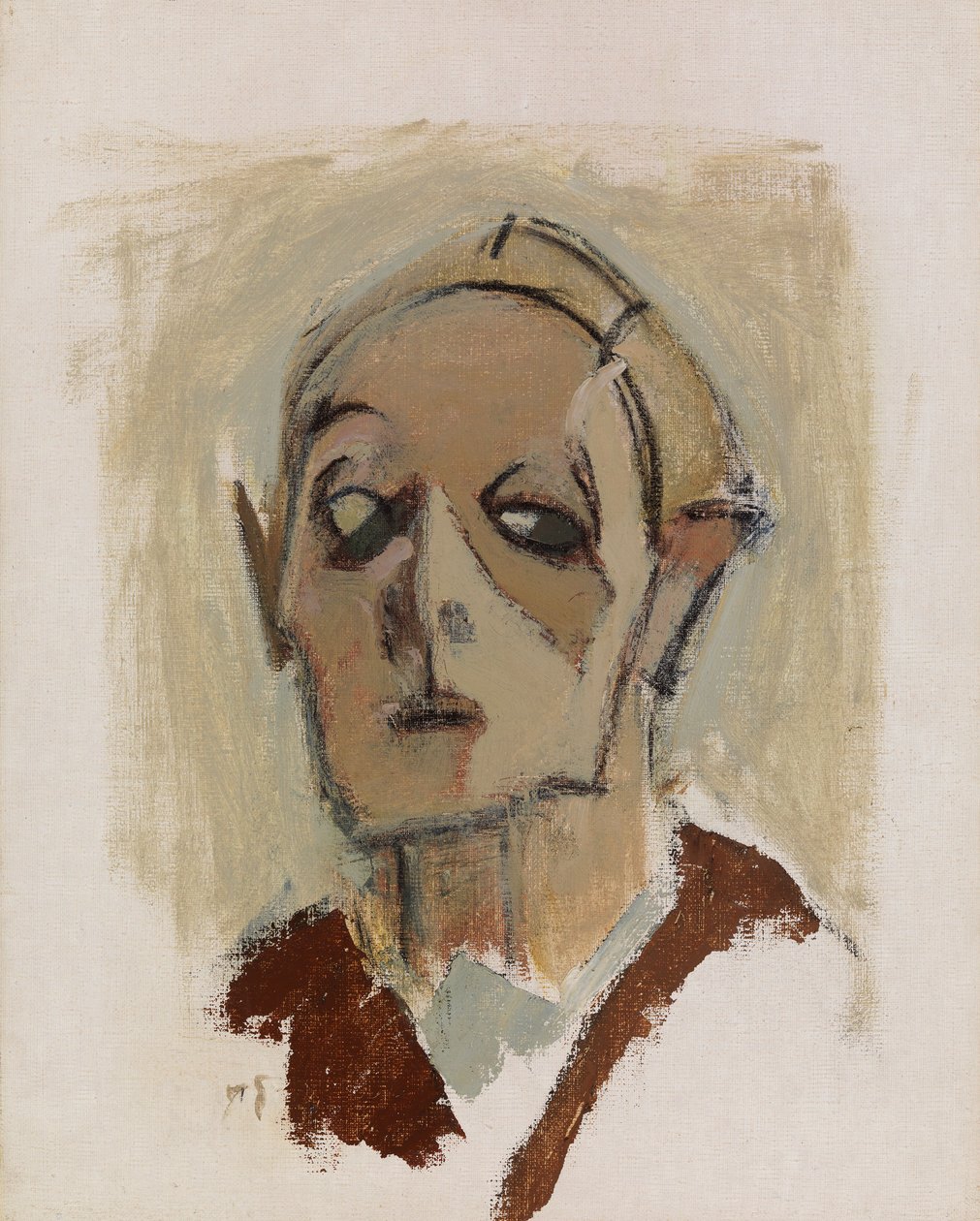 Selvportrett, forfra I av Helene Schjerfbeck