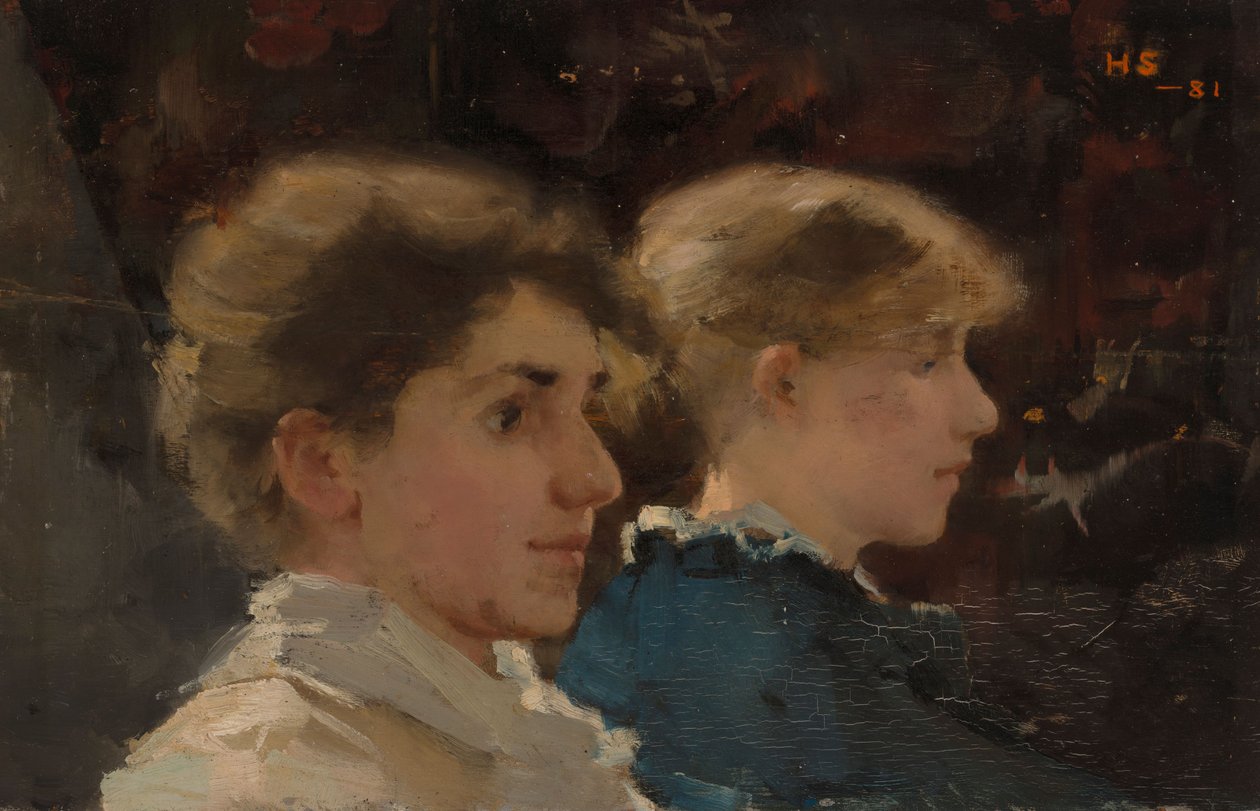 To profiler (Marianne Preindlsberger foran) av Helene Schjerfbeck
