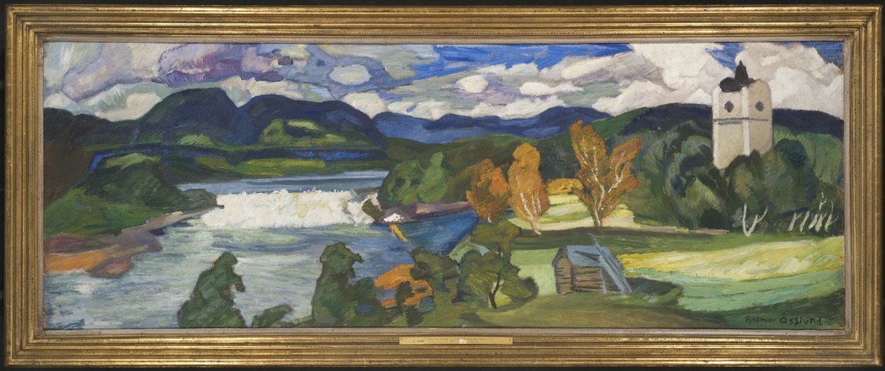 Utsikt over Ragunda, Jämtland av Helmer Osslund