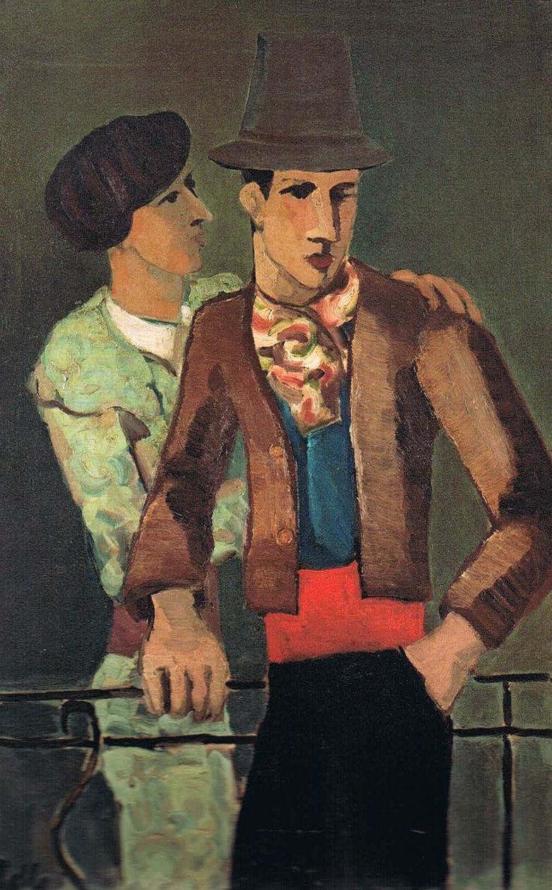 Picador holdt i skulderen til en torero av Helmut Kolle
