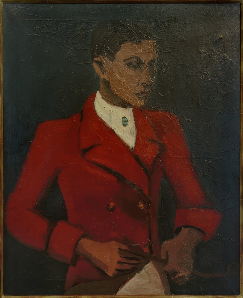 Selvportrett i jaktdrakt I. av Helmut Kolle