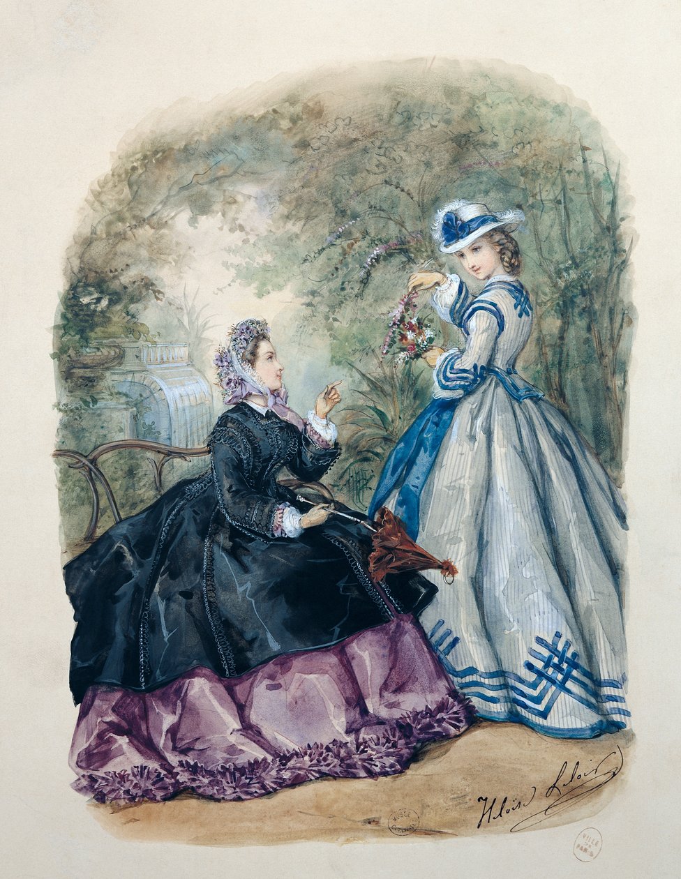 Ettermiddagskjole for kvinner, 1863 av Heloise Leloir