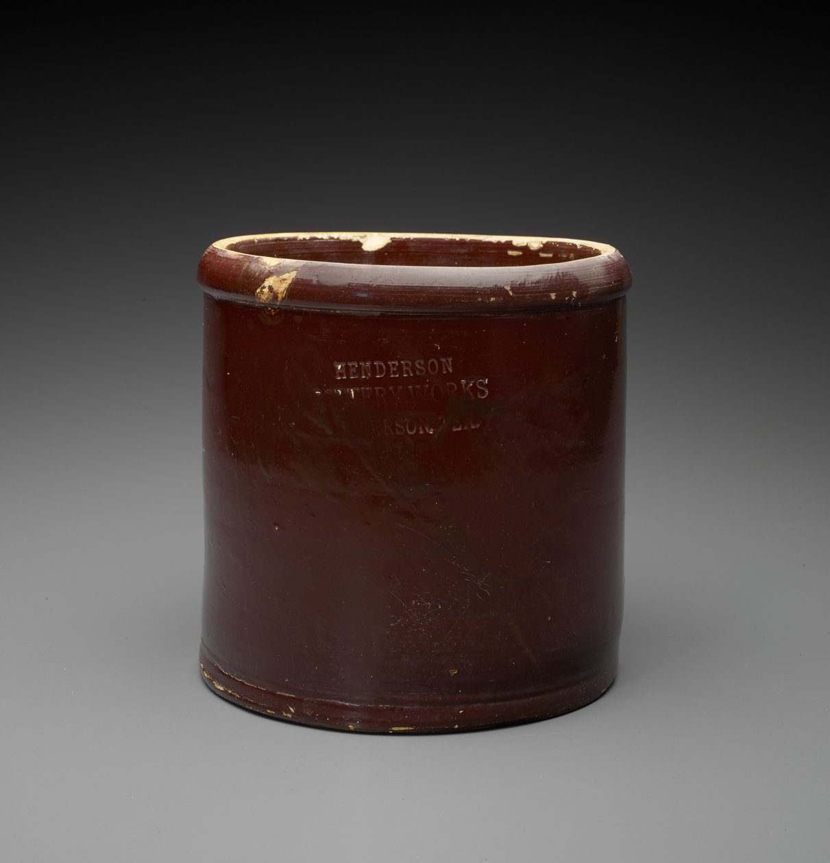 Jar, c. 1890-1894 (slipglasert steintøy) av Henderson Pottery Works Henderson Pottery Works