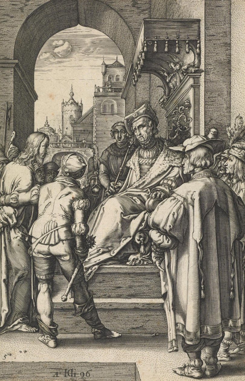 Kristus før Pilatus av Hendrik Goltzius