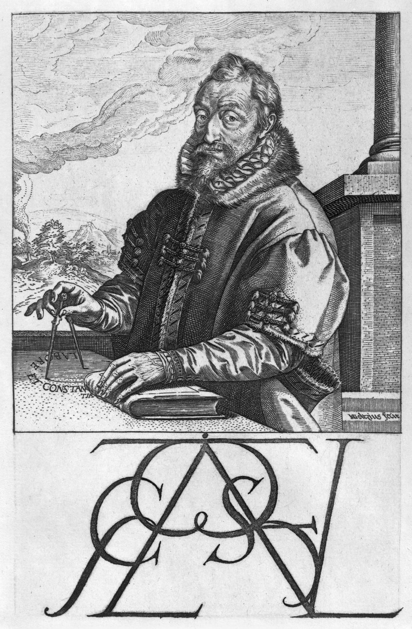 Christophe Plantin (ca. 1520-89) av Hendrik Goltzius