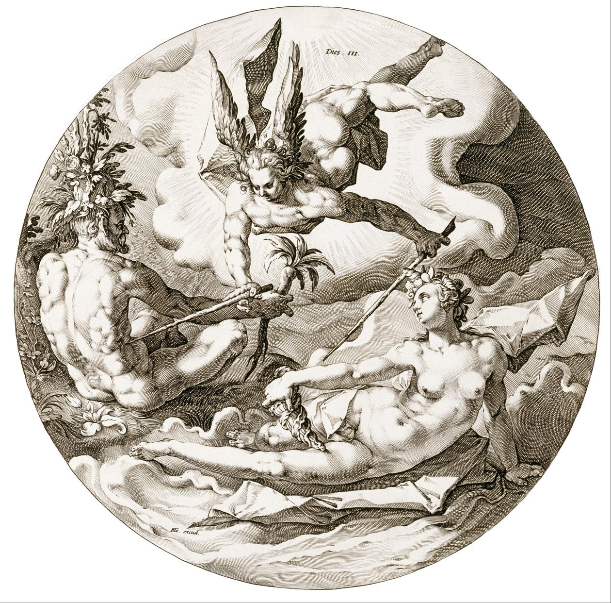Dag III av Hendrik Goltzius