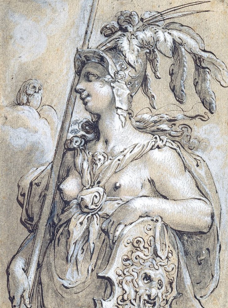 Minerva av Hendrik Goltzius