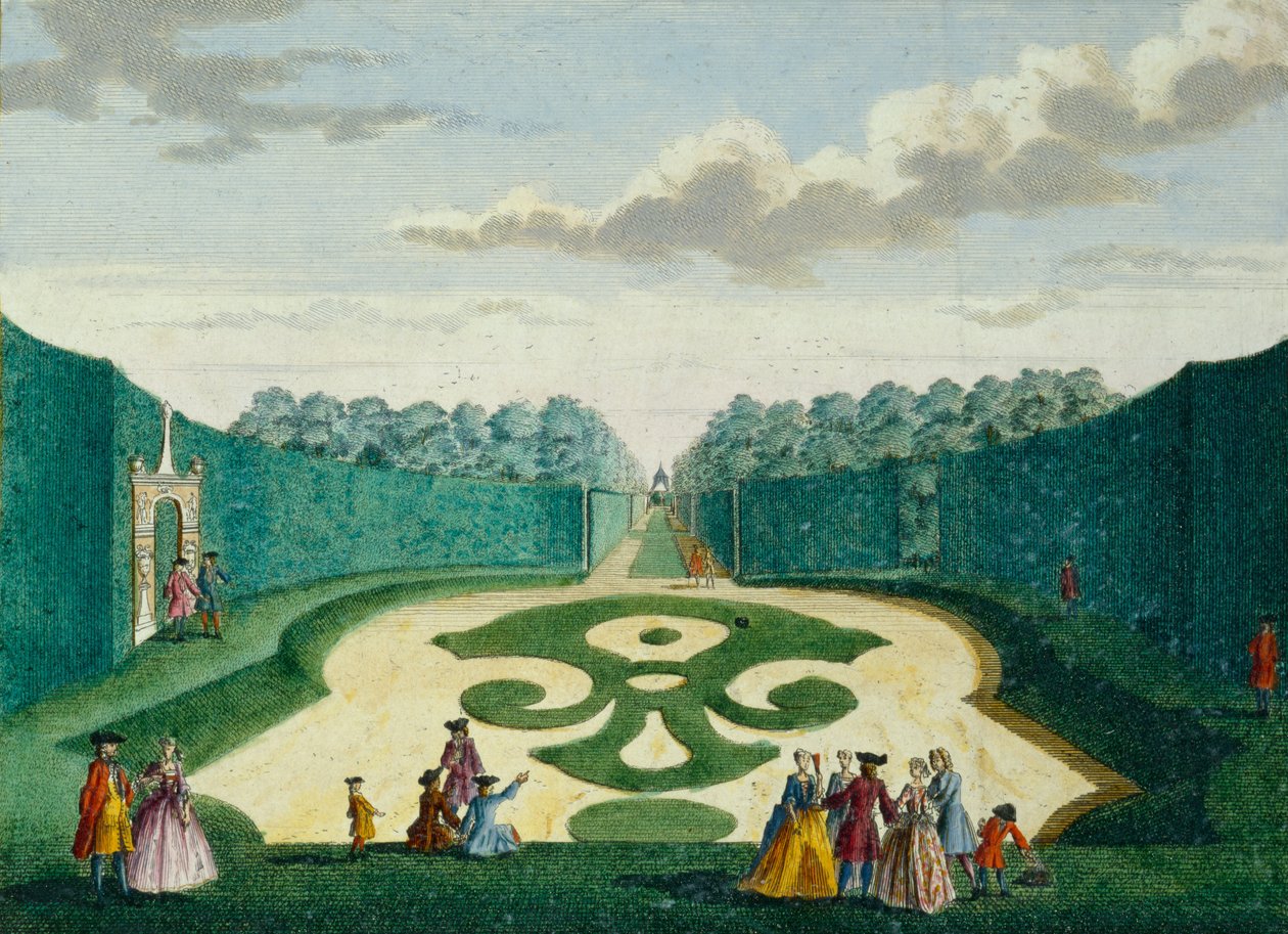 Design for a Garden, ca.1700 av Hendrick de and Brouerius Van Nidek, Mattheus Leth