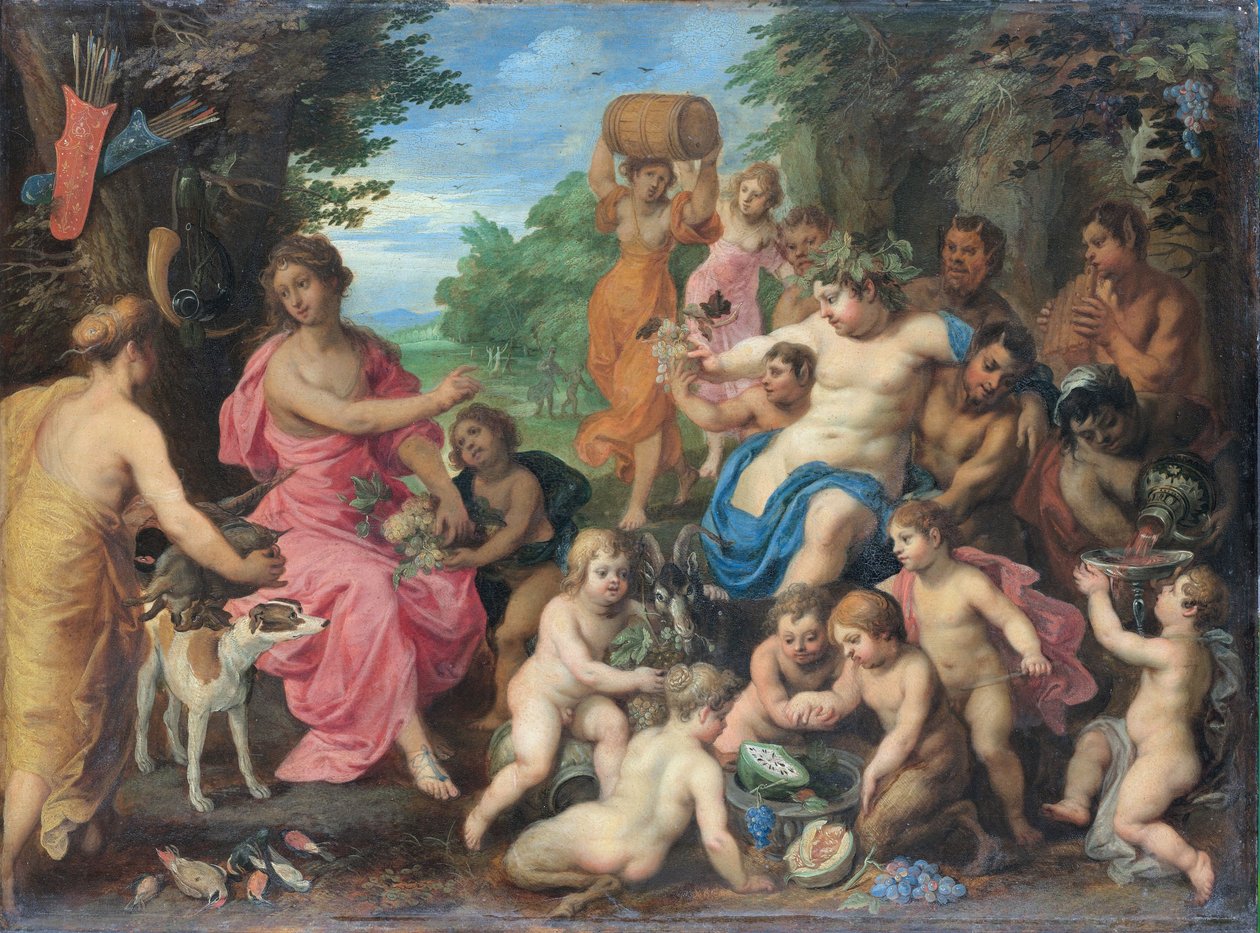 Bacchus og Diana av Hendrick van Balen
