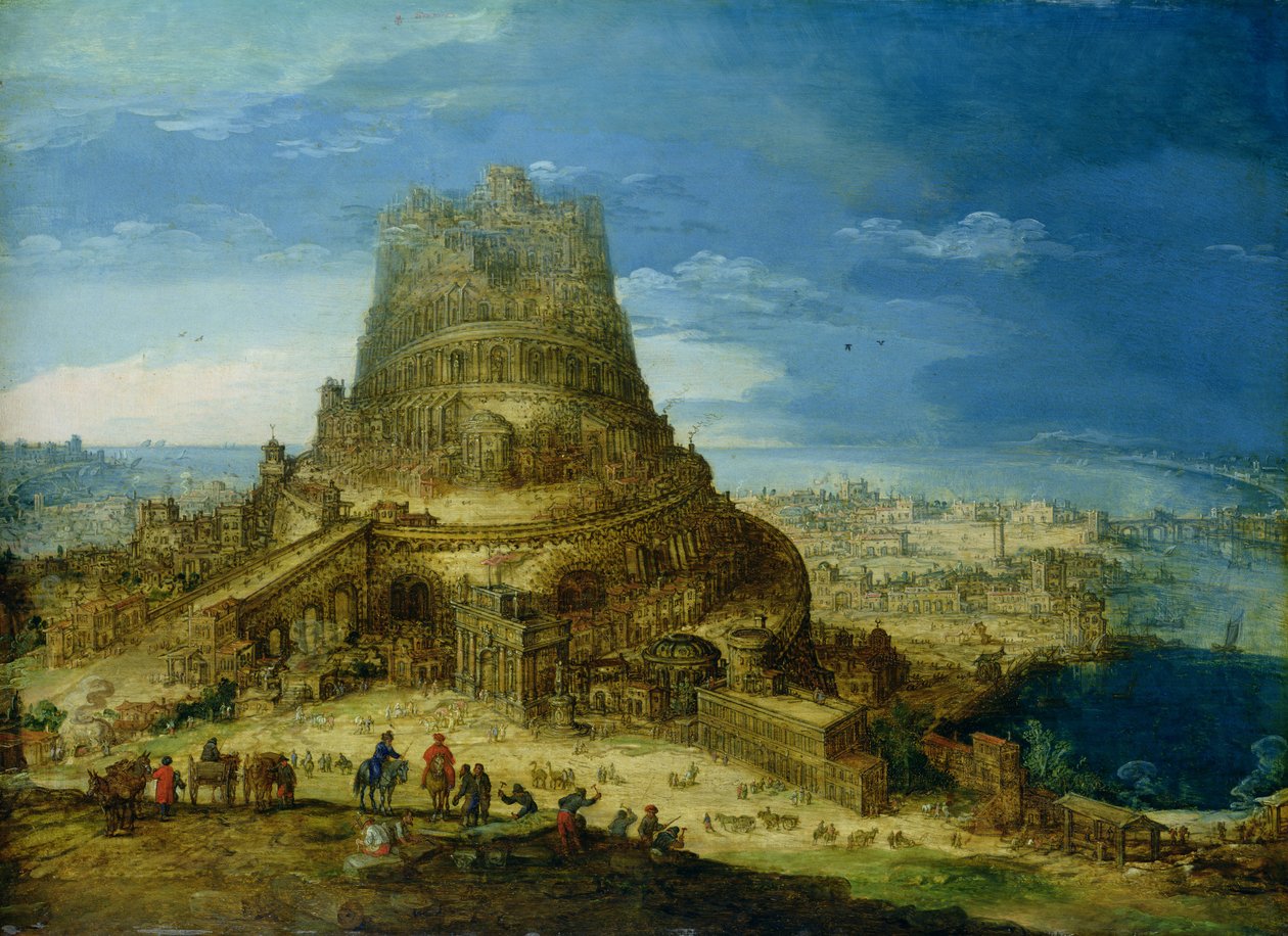 Byggingen av Babelstårnet av Hendrick van Cleve