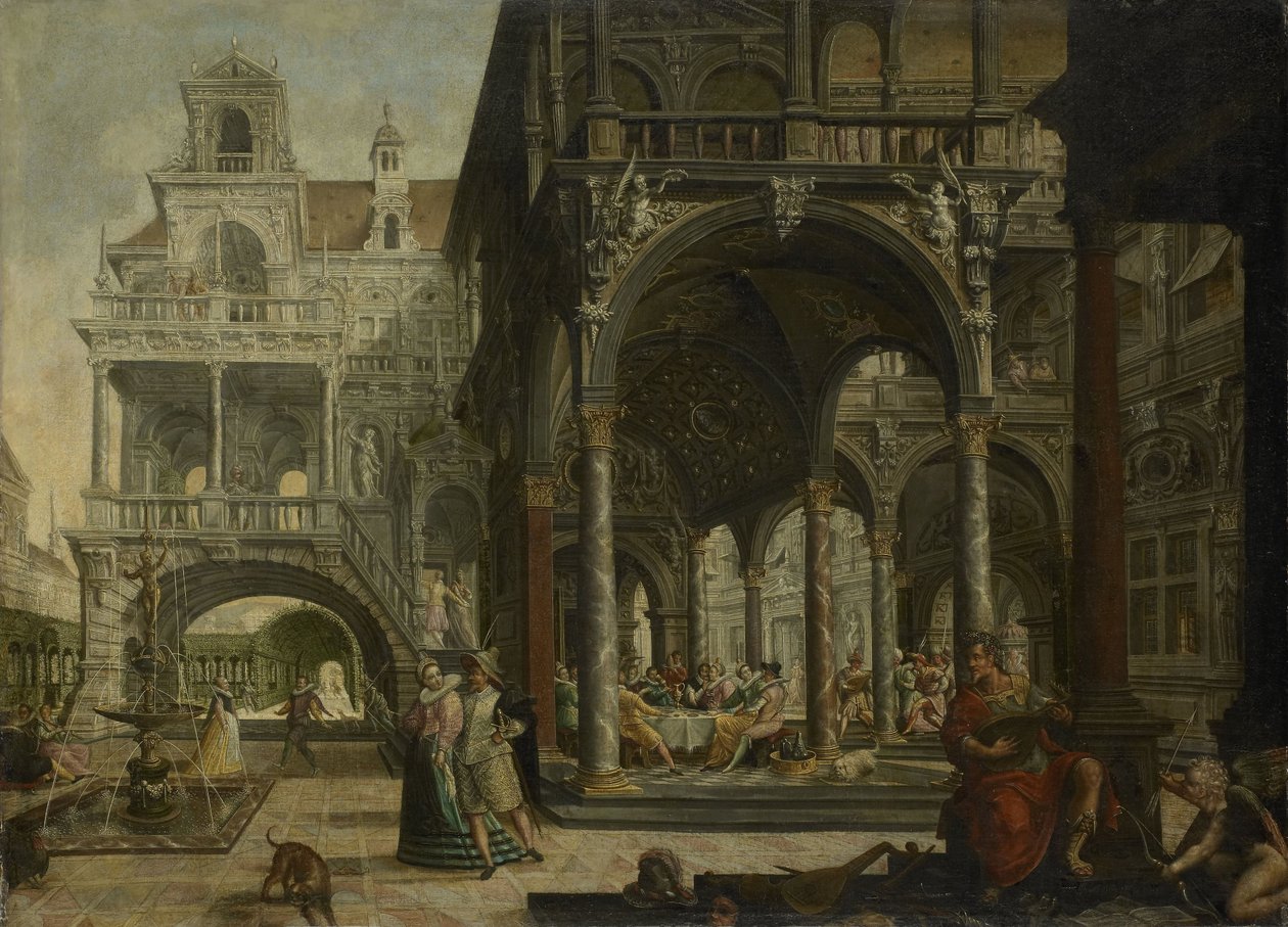 Imaginært renessansepalass av Hendrick Aerts