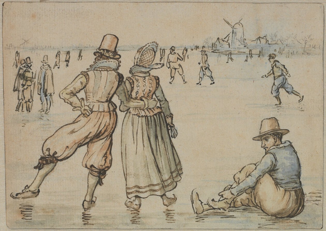 Skøyteløpere av Hendrick Avercamp
