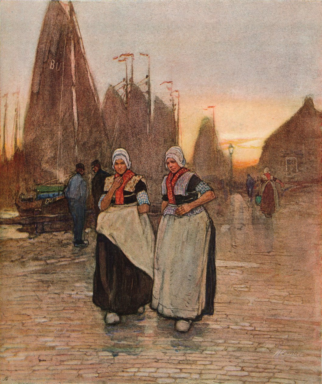På kaien, c1902 av Hendrick Cassiers