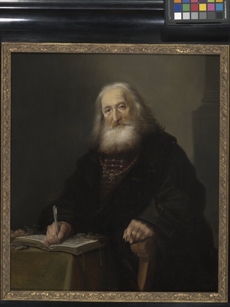 Myntsamleren (olje på tre) av Hendrick Gerritsz Pot