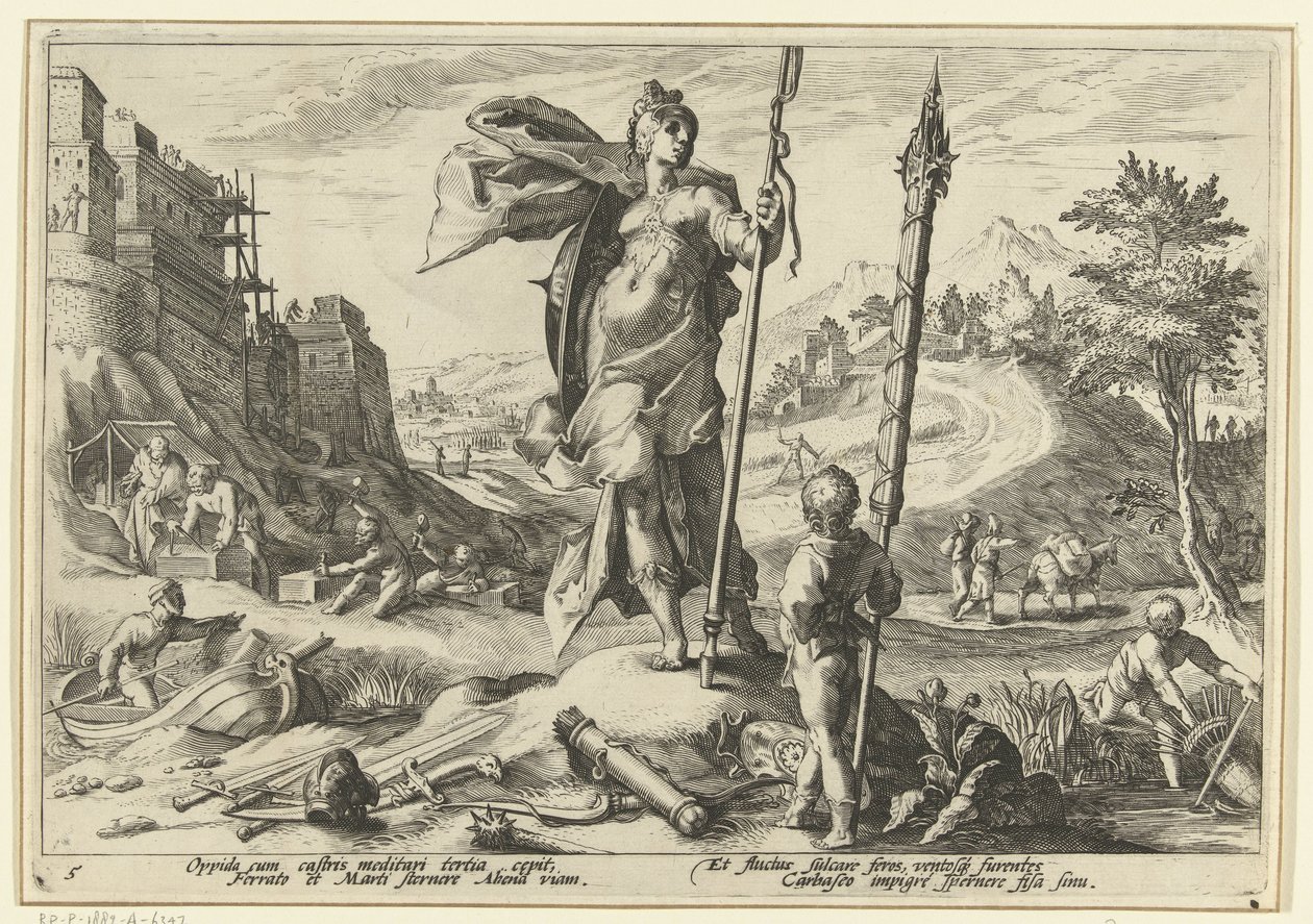 Bronsealderen Ovids metamorfoser (serietittel) av Hendrick Goltzius (workshop of)