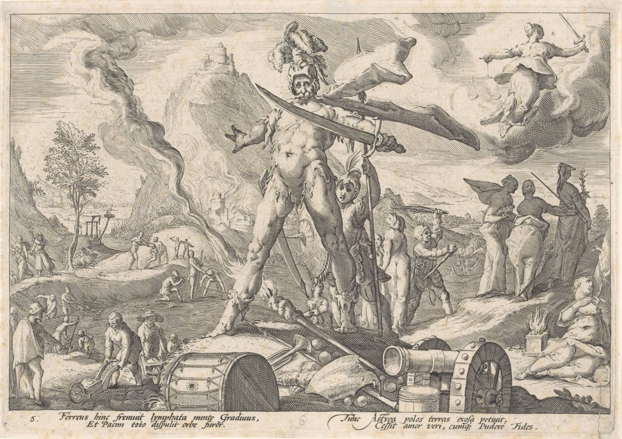 Jernalderen Metamorphoses of Ovid (serietittel) av Hendrick Goltzius (workshop of)