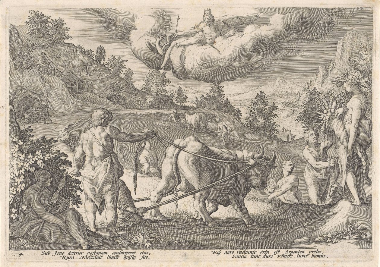 Sølvalderen Metamorphoses of Ovid (serietittel) av Hendrick Goltzius (workshop of)