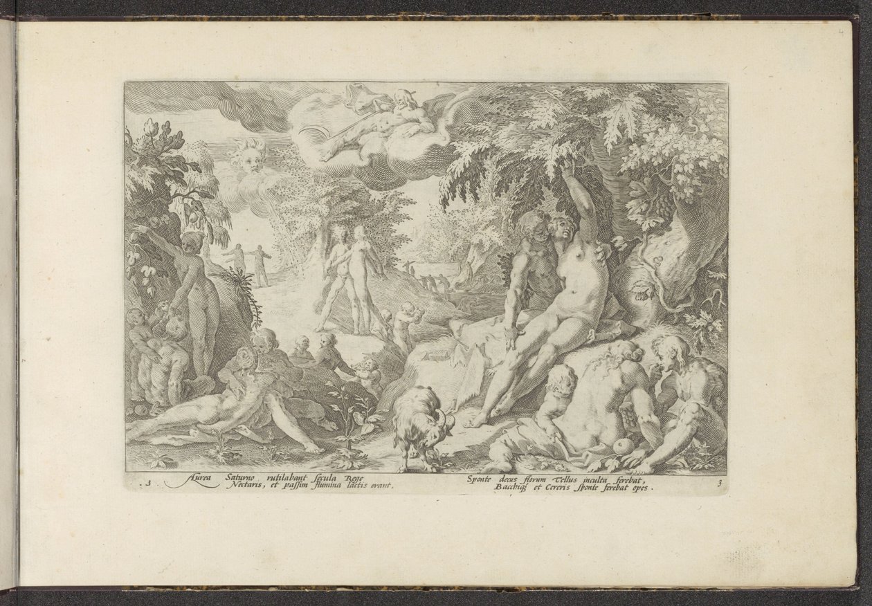 Gullalderen Ovids metamorfoser (serietittel) Gjenskapninger av P. Ovidius Naso (serietittel) av Hendrick Goltzius (workshop of)