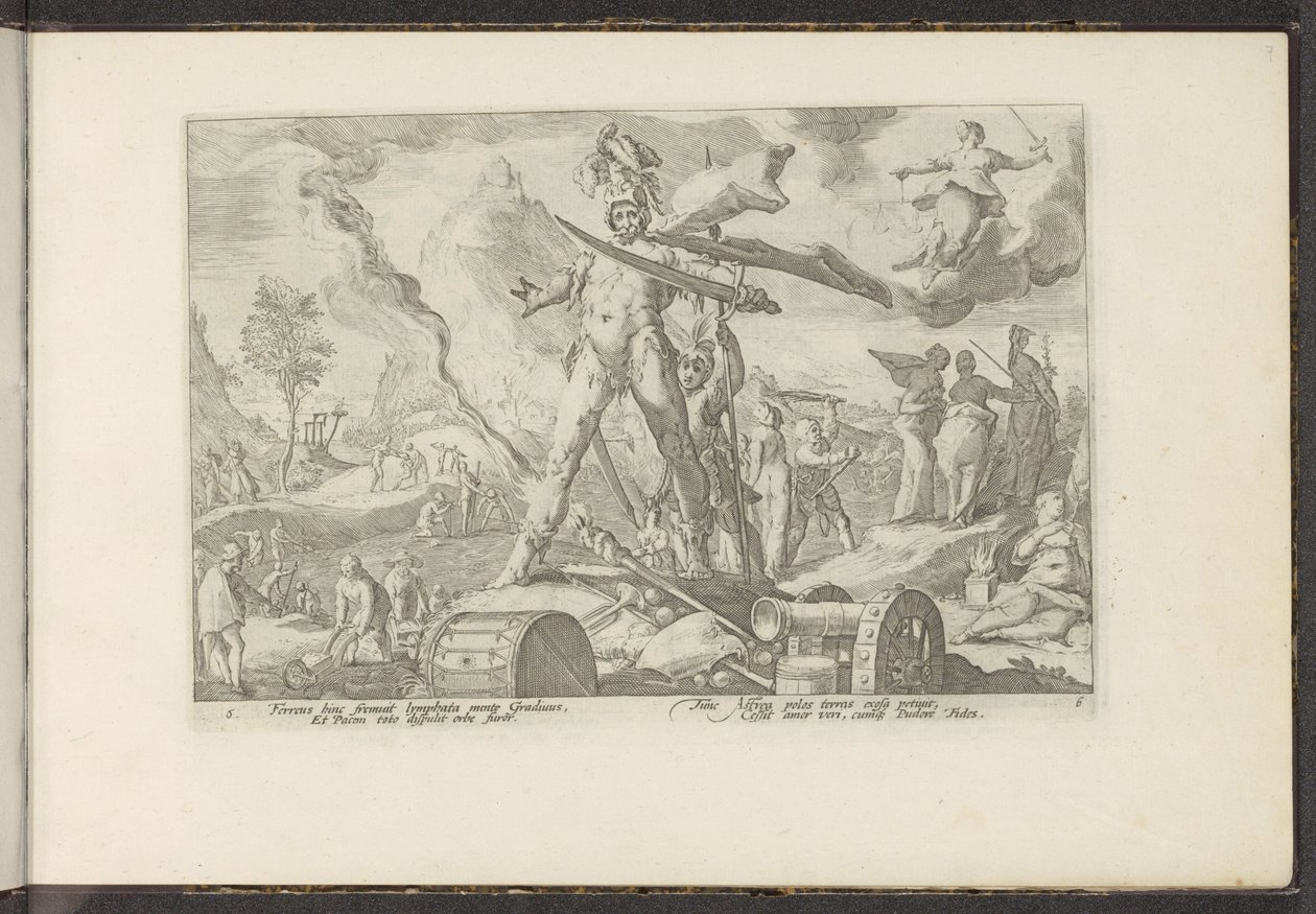Jernalder Ovids metamorfoser (serietittel) Gjenskapninger av P. Ovidius Naso (serietittel) av Hendrick Goltzius (workshop of)