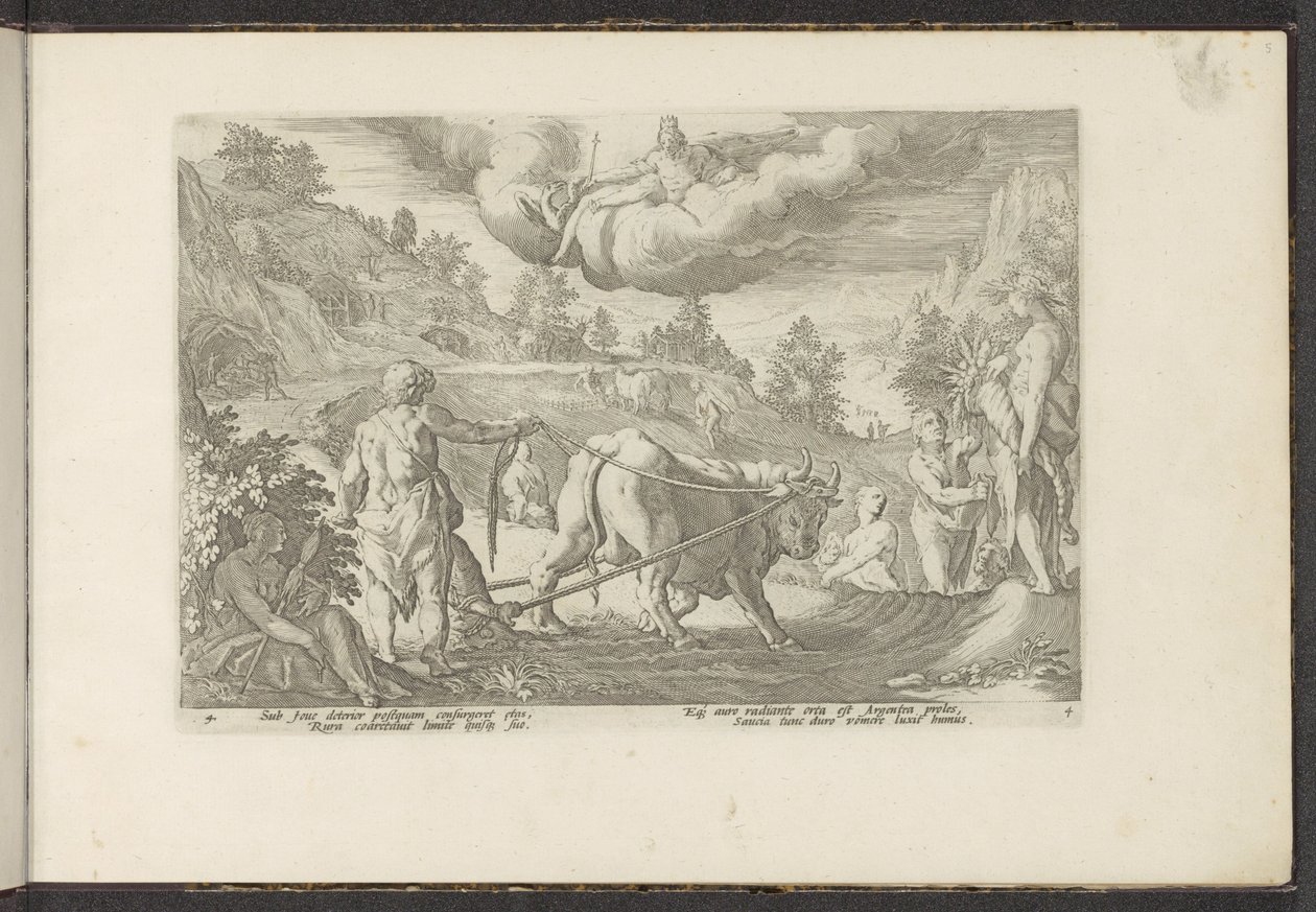 sølvalder Ovids metamorfoser (serietittel) Gjenskapninger av P. Ovidius Naso (serietittel) av Hendrick Goltzius (workshop of)
