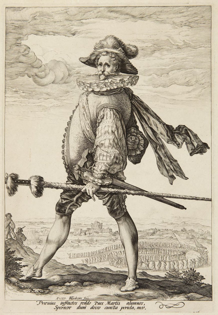 En kaptein i infanteriet av Hendrick Goltzius