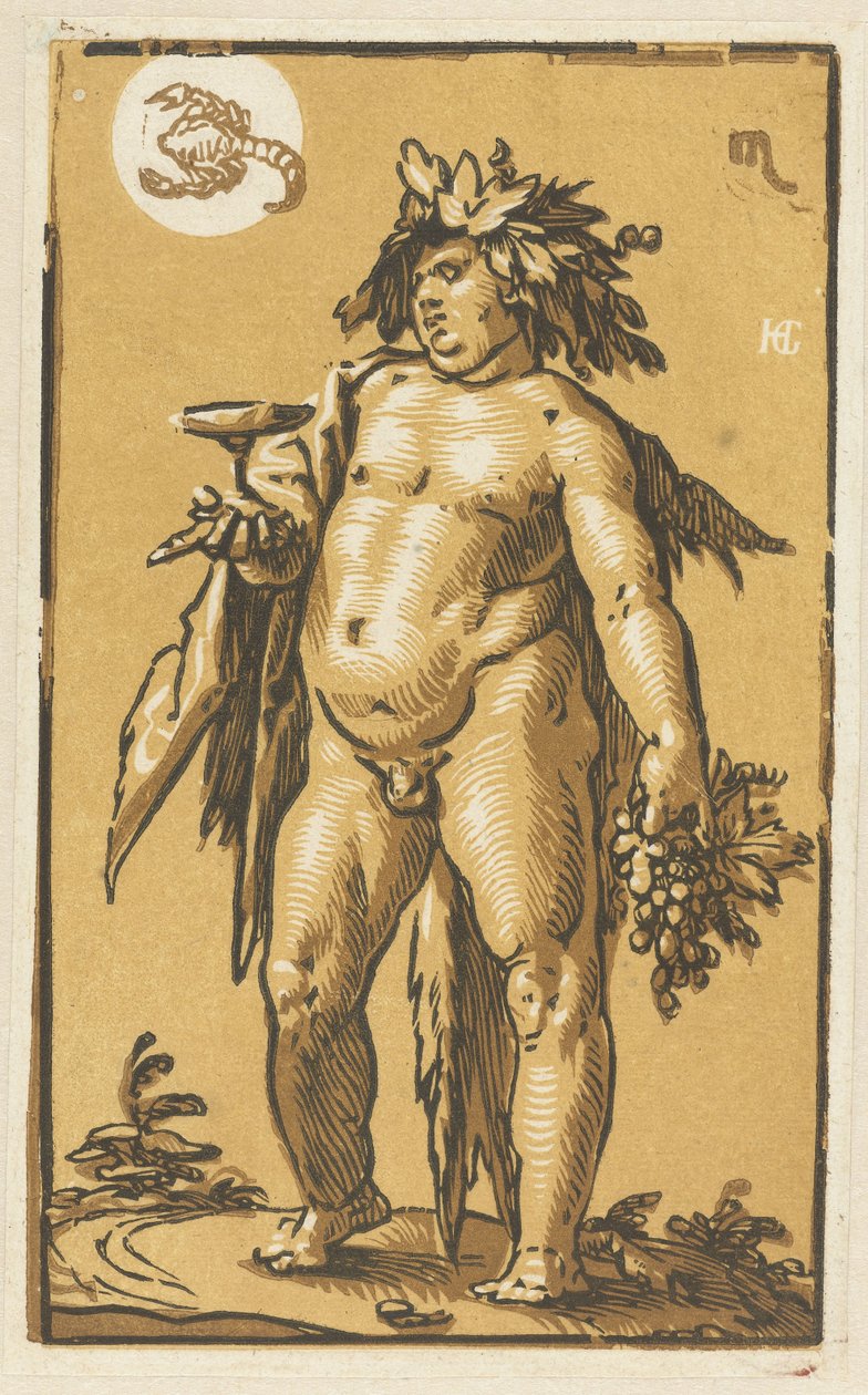 Bacchus av Hendrick Goltzius