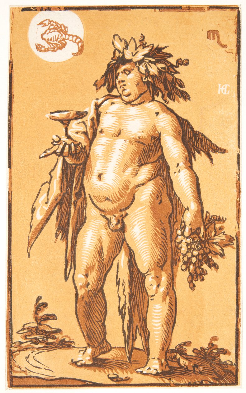 Bacchus av Hendrick Goltzius