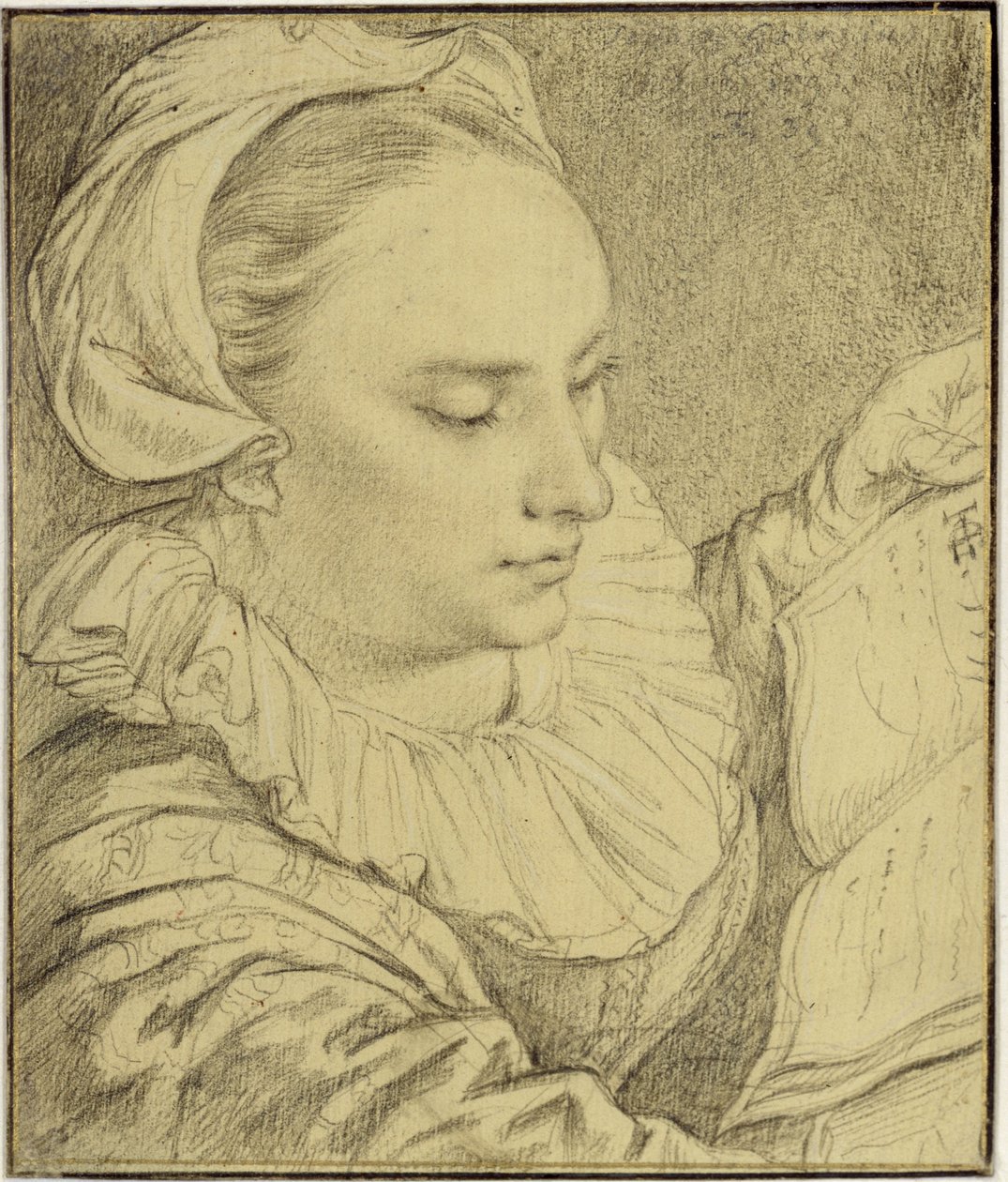 Portrett av Sophia Drebbel, søsteren til Hendrick Goltzius av Hendrick Goltzius